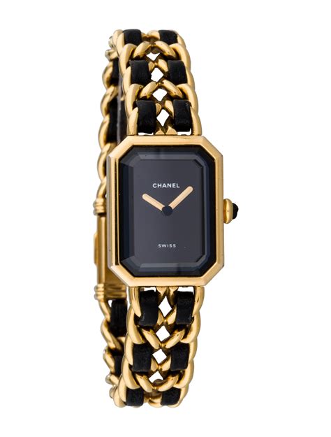 chanel ladies watches black|chanel vintage watch price.